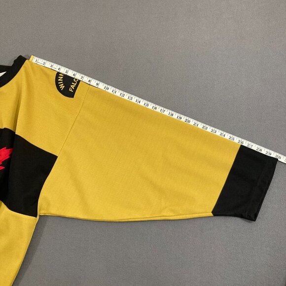 Vintage Team Canada Winnipeg Falcons Nike Hockey Jersey V-Series Gold NHL XL - Picture 15 of 16